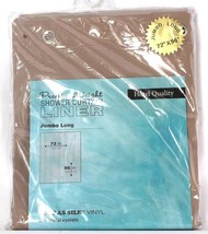 1 Ct Carnation Home Fashions Jumbo Long Premium Shower Curtain Liner In Linen