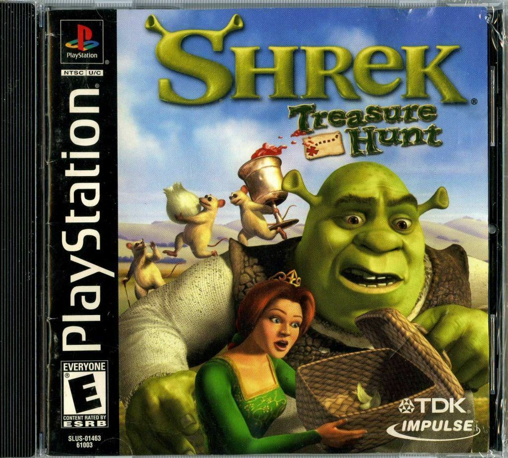 Shrek Treasure Hunt Playstation 1 Video Game NIB TDK NIP 2002 PS1 ...