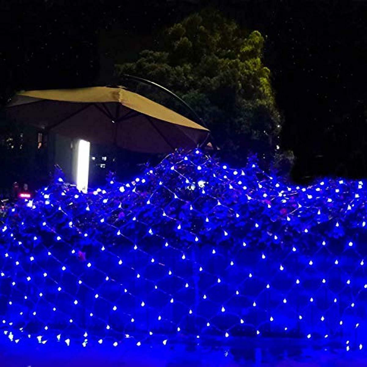 Solar Net Light Mesh Lighting Outdoor Curtain Lights String Waterproof