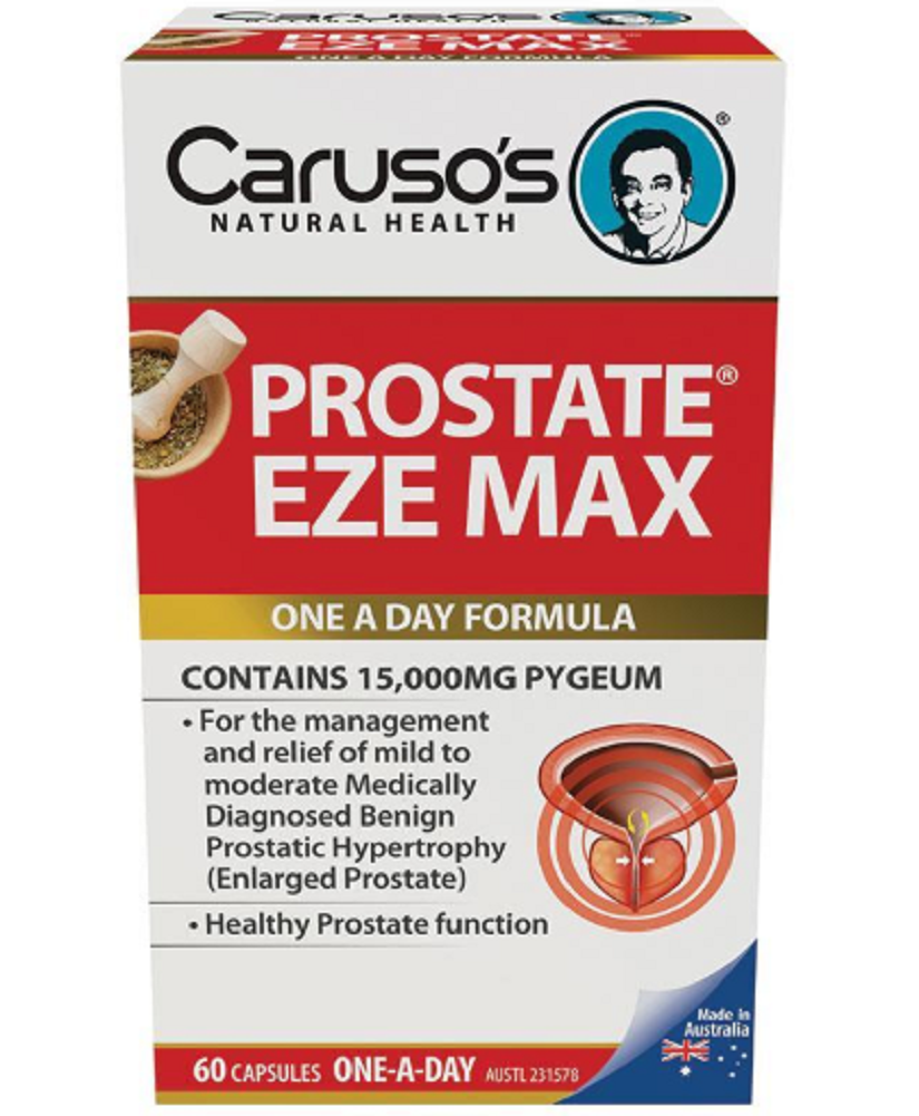 Carusos Natural Health Prostate Eze Max 60 Capsules