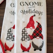 Christmas Kitchen Set, 5-pc, Gnome for the Holidays, Red Towel Mitt Potholders image 2