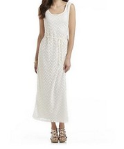 Women&#39;s Vacation party Evening Cruise Church Pointelle Ivory Maxi Dress ... - $69.29