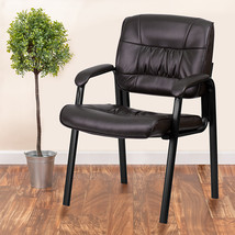 Brown Leather Side Chair BT-1404-BN-GG - $117.95