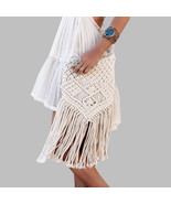 Rope Woven Handmade Handbag Rattan Summer Beach Bag Tassel Bohe Bolsos F... - $27.72
