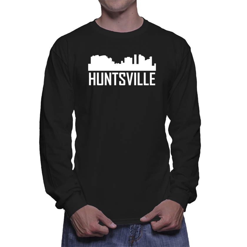 Huntsville Alabama Skyline Silhouette Long Sleeve TShirt TShirts