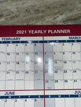 2021 Erasable Calendar, Dry Erase Wall Planner by AT-A-GLANCE, 24in x 36in - $19.75