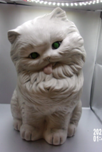 large white ceramic cat Hobbyist piece - $28.04