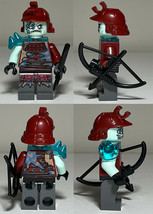 New 2 pcs set lot Lego Ninjago Mini Figures Blizzard Samurai Series 0004 image 2