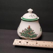 Spode Christmas Tree Jelly Jar / Jam Pot, Condiment Honey Pot, made in England image 8