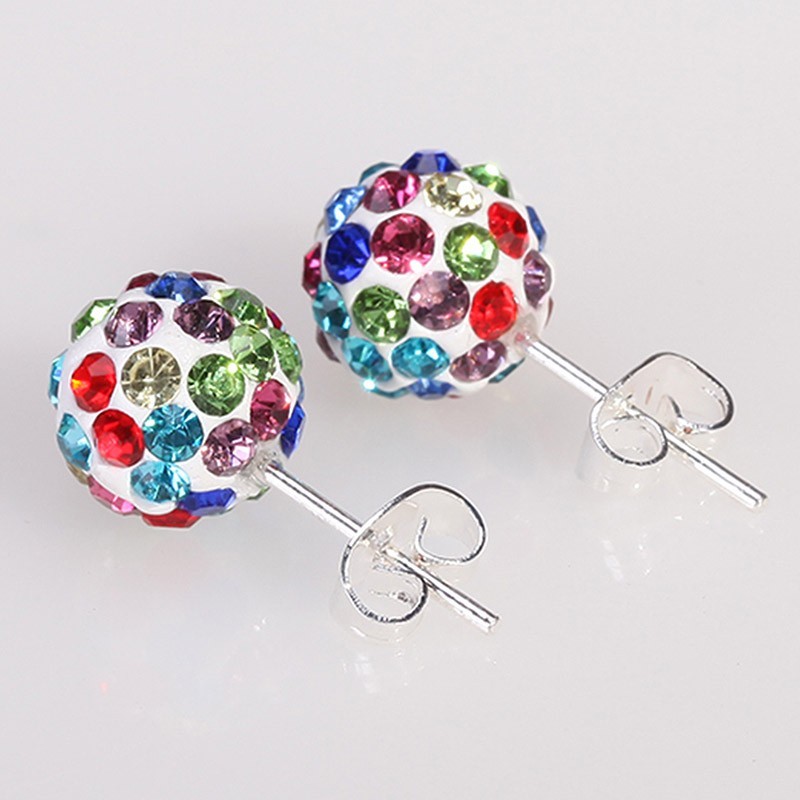 Shamballa Multi Gem Earrings Jewelry For all Occasions! Micro Disco