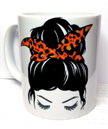 Designer 11oz Mug_Girl with Orange Bun - $18.00