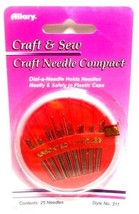 Lot of 2 Allary Style #311 Craft Needle Compact w Plastic Case, 25 Asstd... - $8.90