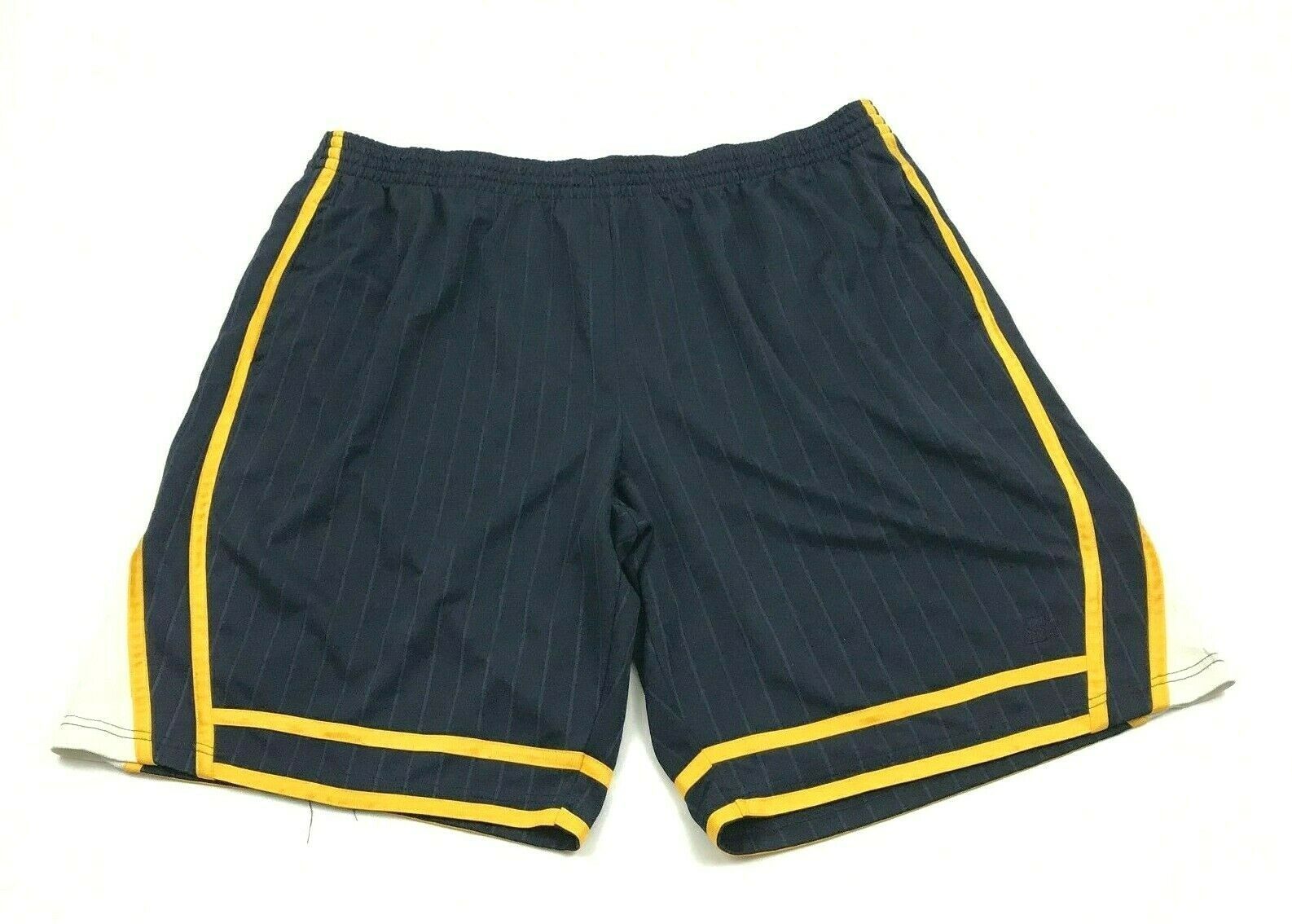Starter Men's Basketball Shorts Size 3XL XXXL Navy Blue Yellow Active
