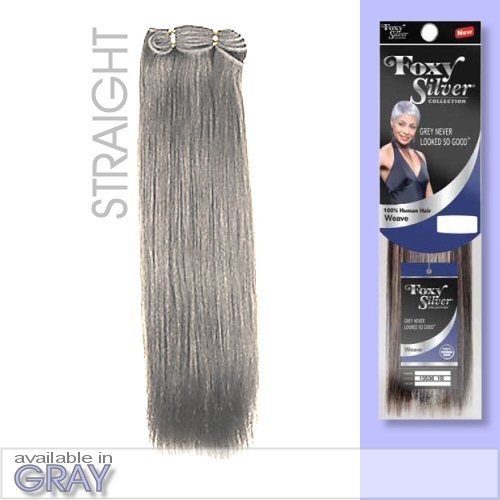 Foxy Silver Weave - HH Yaki Straight 08 inch - 100% Human Hair Weave in ...