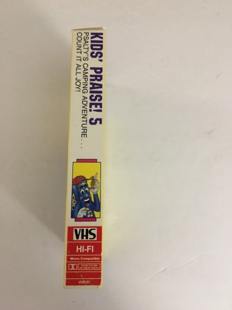 kids praise! 5 VHS PSALTYS CAMPING ADVENTURE COUNT IT ALL JOY!TESTED ...