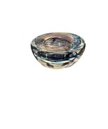 Art Glass Kosta Boda? Votive Candle Holder Blue swirl Hand Blown 2.25&quot; X... - $19.79