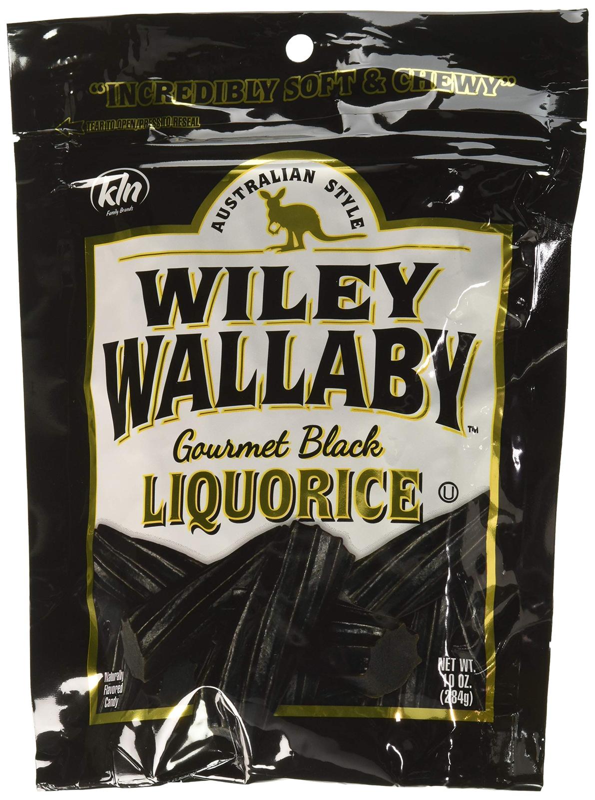 Wiley Wallaby Gourmet Australian Style Liquorice Gourmet Black