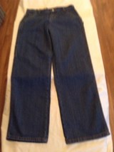 New Faded Glory jeans carpenter Boys Size 12 Regular blue denim western rodeo - $15.99