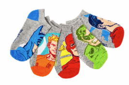 Superman Batman Justicia Liga Niños 5-Pack Corte Bajo No Show Calcetines... - $10.86