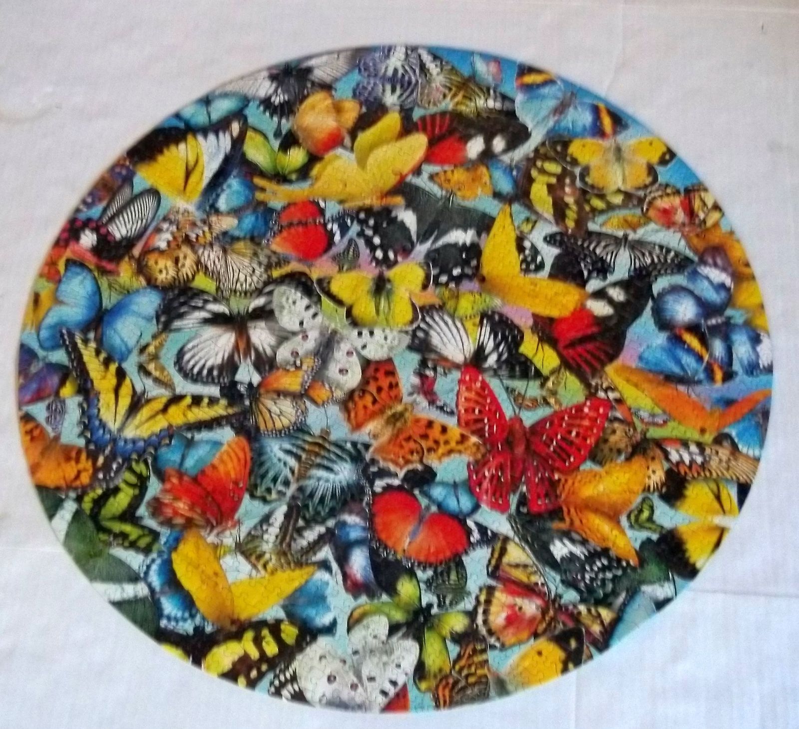 Primary image for Butterflies 26 inch Round 1000 pc Jigsaw Puzzle Butterfly SunsOut Eco-Friendly