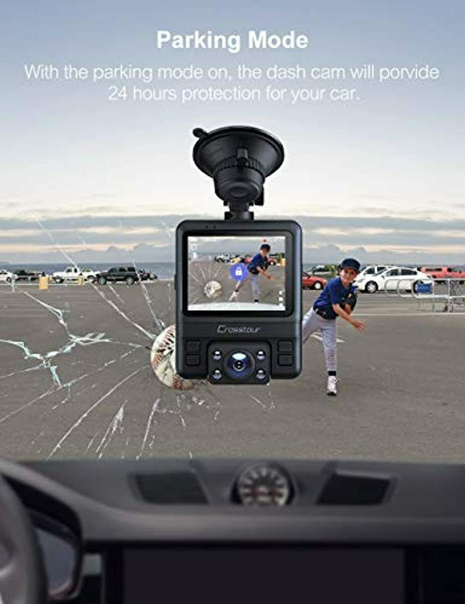 Dash Cam GPS Dual Car Camera Uber Crosstour 1080P Front and 720P