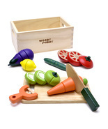WOODY PUDDY Vegetable Set / Pretend Play - Authorized reseller ships fro... - $49.99