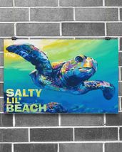 Salty Lil' Beach Sea Turtle Canvas Prints - $49.99