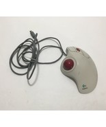 Logitech Trackman Marble Plus T-CL13 Computer Mouse Works Perfectly Vint... - $25.65