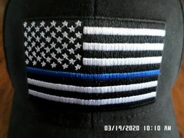 Police Thin Blue Line Hat Law Enforcement Cap Blue Lives Matter Officer Support - $12.88