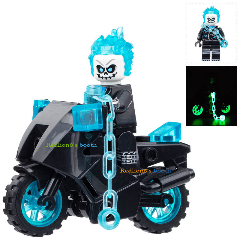 Ghost Rider (Danny Ketch) Marvel Super Heroes Lego Minifigures Compatible Toys