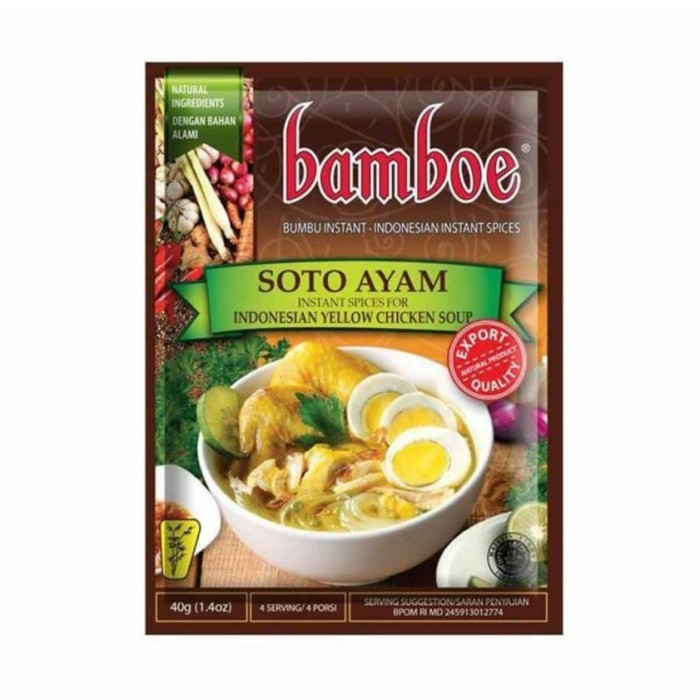 Bamboe Bumbu Soto Ayam (Indonesian Yellow Chicken Soup) 40g -1,4oz