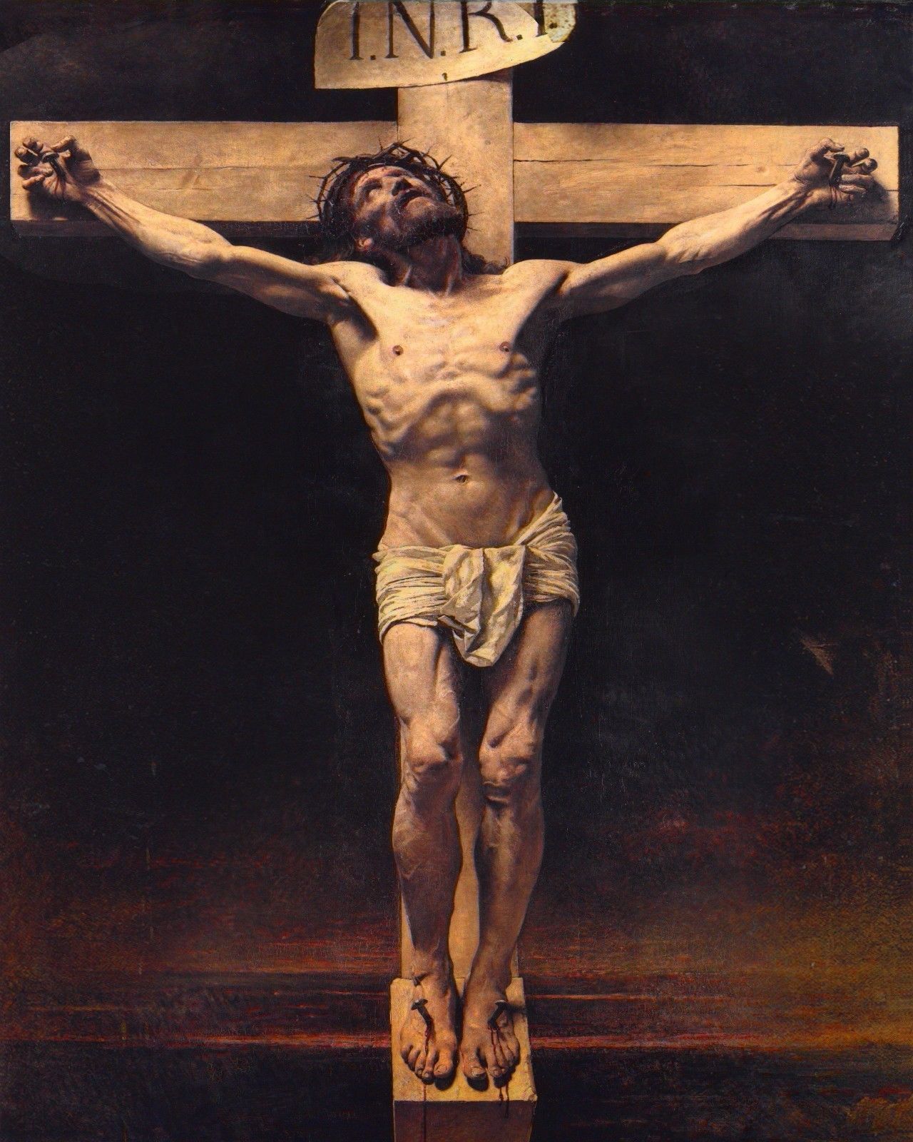 Jesus Christ Crucified on the Cross Beautiful Christian art print 8 x ...