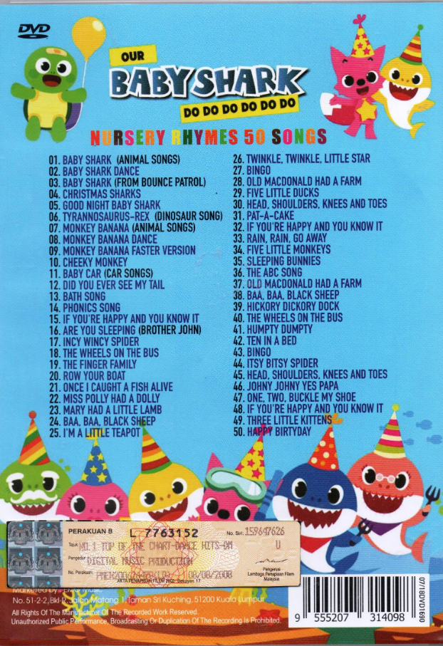 Pinkfong Baby Shark DVD Children Nursery and 50 similar items