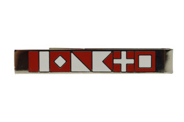Brooks Brothers Mens Red Silver Sailing Nautical 2&quot; Tie Bar Tie Clip O/S... - $48.46