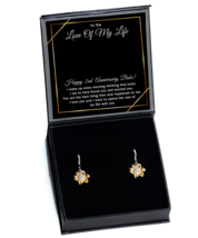 Earring Gifts For Wife, 2nd Anniversary Gifts for Wife, 2nd Wedding  - $49.95