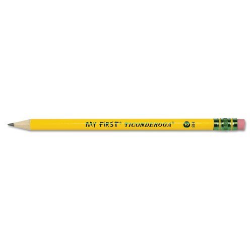 My First Ticonderoga Woodcase Primary Fat Pencil, HB 2, 1 Dozen Baby