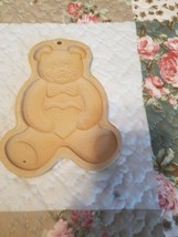 Pampered Chef teddy bear cookie shortbread mold 1991 Family Heritage Col... - $1.97