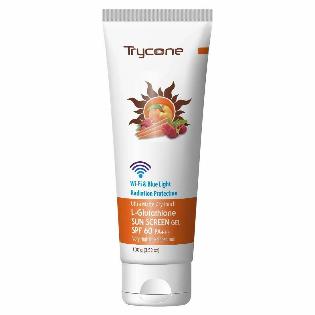 Primary image for Trycone Ultra Matte Dry Touch L- Glutathione Sunscreen Gel, 100g Free Shipping