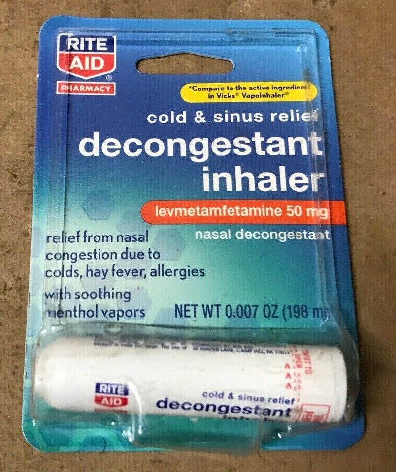 Rite Aid Nasal Decongestant Inhaler Allergy, Sinus & Asthma