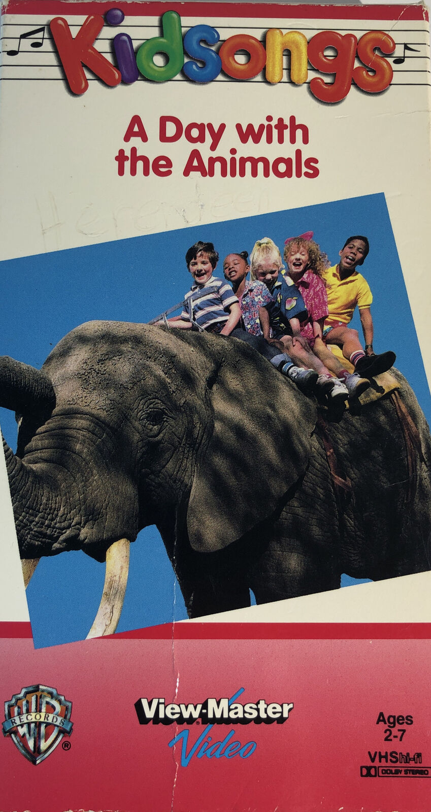 Kidsongs A Day With The Animals(VHS 1986)TESTEDRARE VINTAGESHIPS N 24