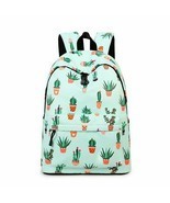 Cactus Backpack School Bag Green Mint Back to School Laptop Sleeve Succu... - $49.99