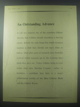 1954 Gillette Razor Ad - An outstanding advance - $14.99