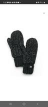 Juicy Couture Ladies Black Mixed Media Lurex Mittens One Size - $16.78