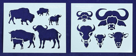 Buffalo/Bison Stencils- 2 Pc Set- 8 x 10 -14 mil Mylar Painting/Crafts - $24.04