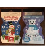 Six Christmas Themed Sticker Booklets: Gingerbread House, Santa in Sleig... - $12.00