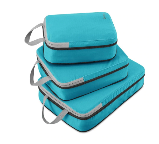 Gonex 3pcs/set Travel Storage Bag Suitcase Luggage Clothing Packing - Sky Blue