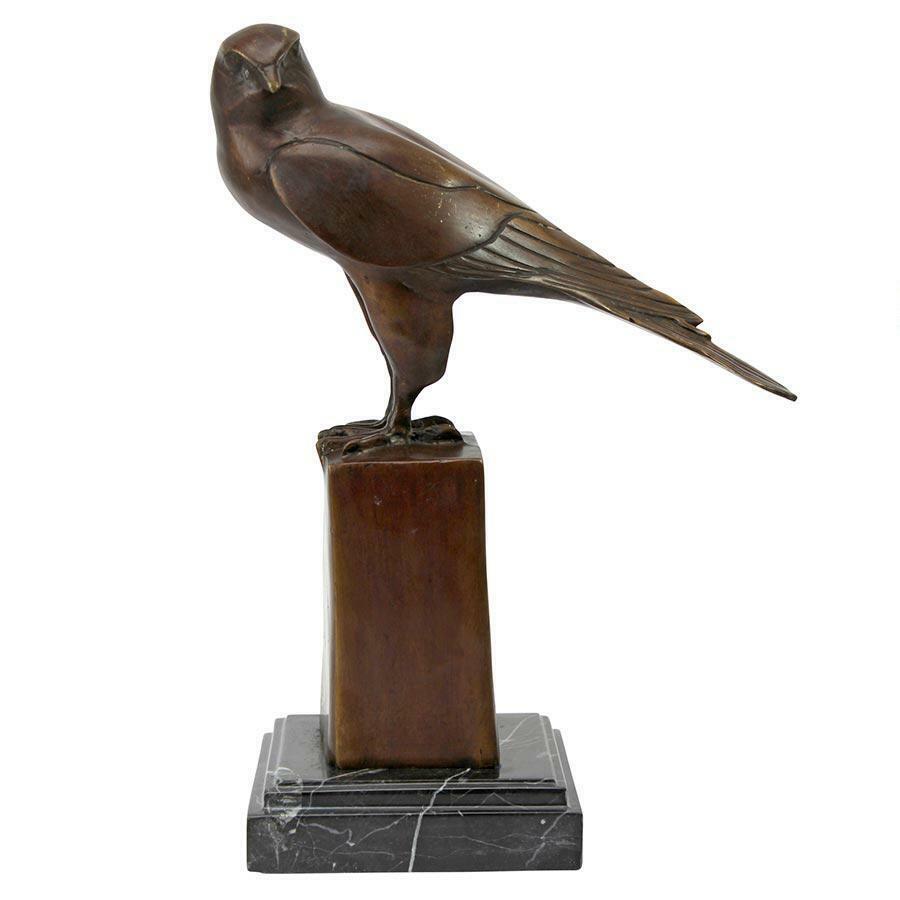 Art Deco Falcon 100 BRONZE Lost Wax Statue Sculpture Reproduction Replica Art Sculptures