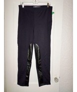 TRACTR FAUX QUILTED LEATHER INSET PONTE SLIM LEG PANTS NWT SIZE 32 M/L - $25.00