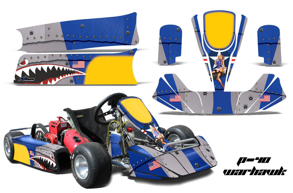 Go Kart Graphic Kit Decal Sticker Wrap For Paul Tracy PKT Kid JR Cadet