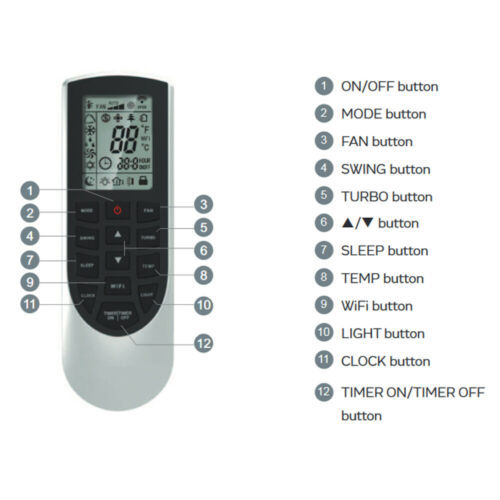 Original Remote Control For GREE TOSOT YAN1F6F Air Conditioner